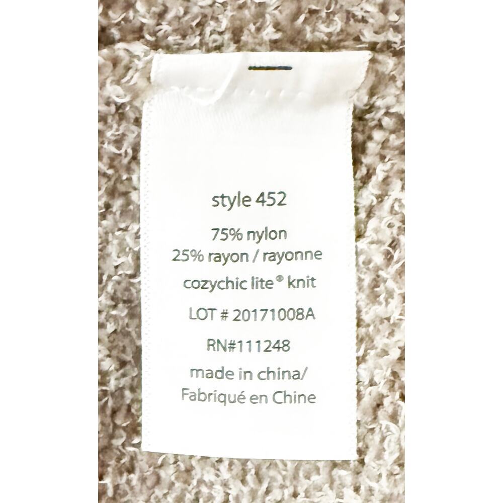 Barefoot Dreams Womens CozyChic Lite® Circle Cardi Taupe Soft Comfy Loungewear M - Picture 8 of 9